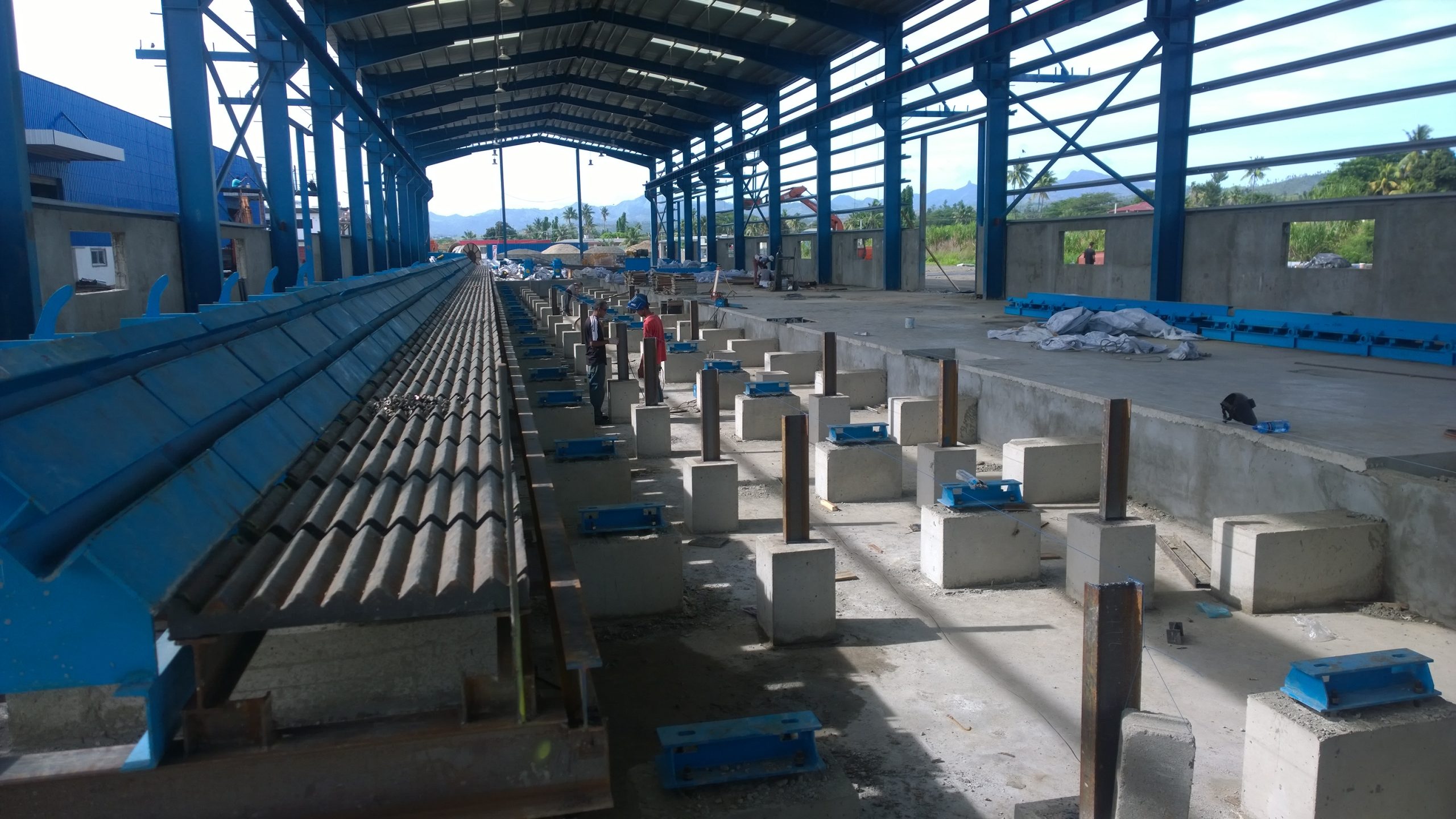 Rebar rolling mill cooling bed