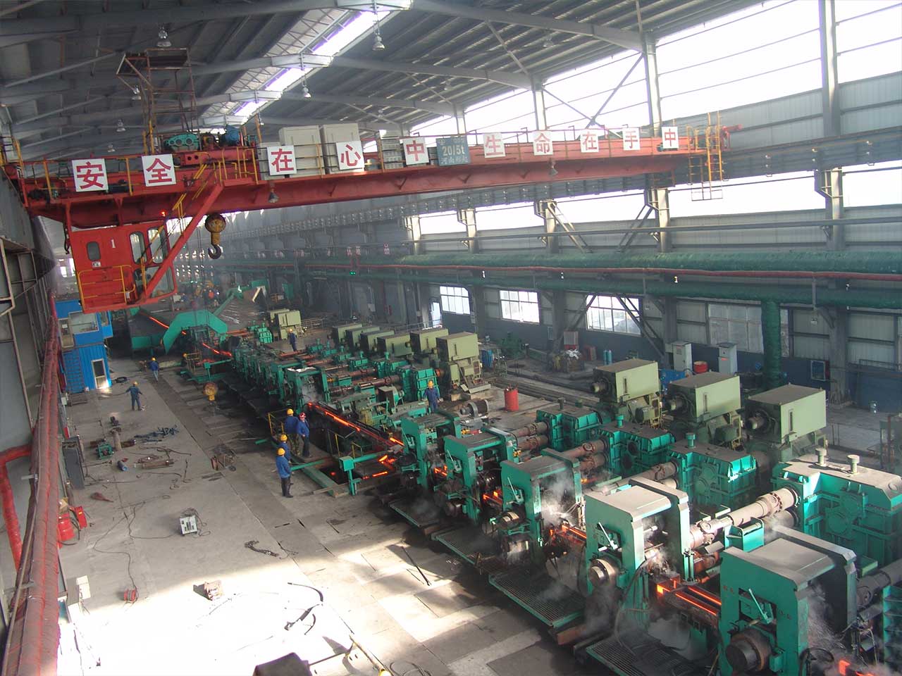 Rebar hot rolling mill