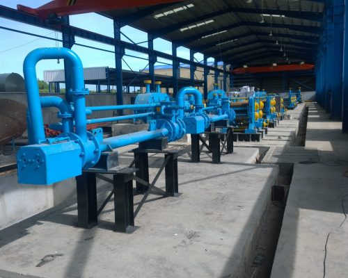 Rebar rolling mill cooling bed