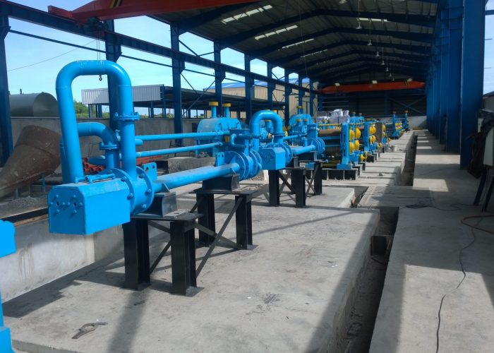 Rebar rolling mill cooling bed