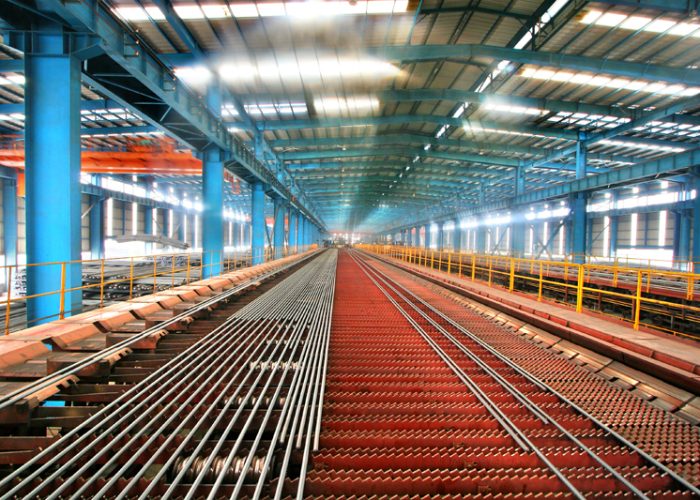 cooling bed for steel rolling mill
